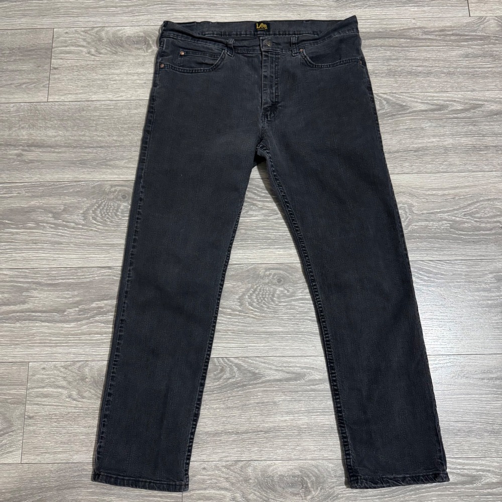 Lee Relaxed Fit Dark Wash Denim Jeans Men's 36x30 Straight Leg‎ Casual Workwear